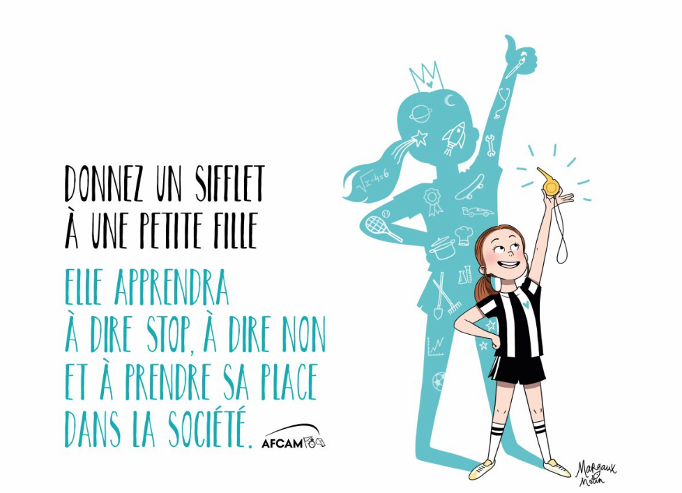 Campagne "Donnez un sifflet à une petite fille"